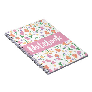 Blume-Muster-Notebook Notizblock