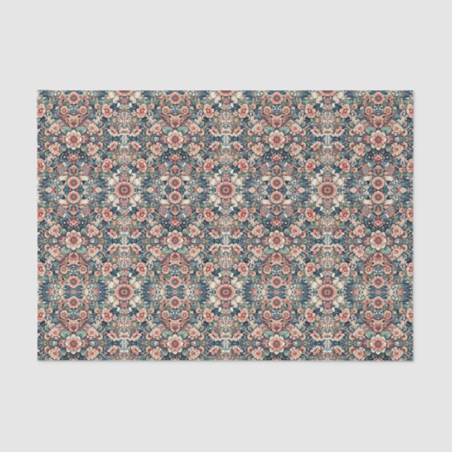 Blume-Muster-Papiermuster Seidenpapier (Vorderseite)