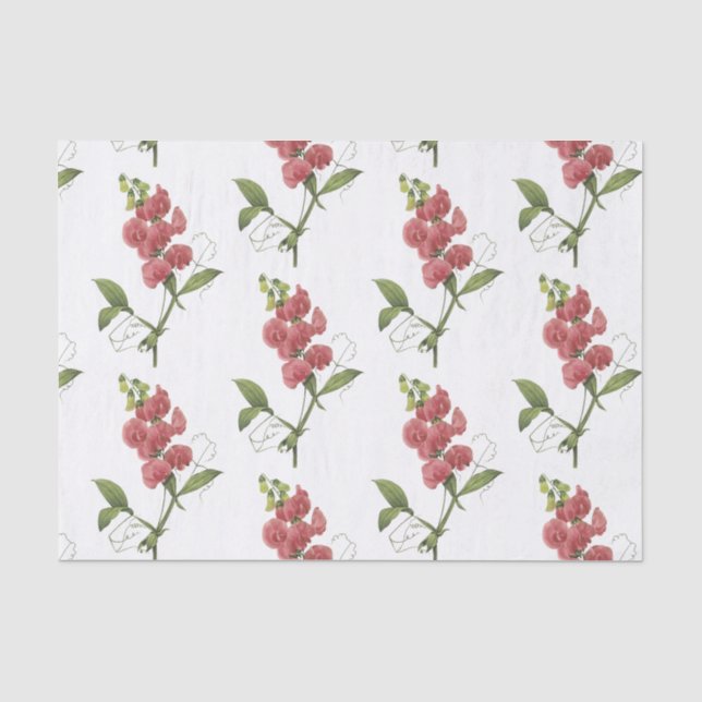 Blume-Muster Seidenpapier (Vorderseite)