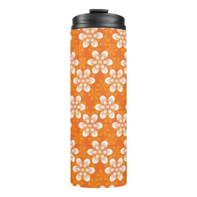 Blume-Muster Thermosbecher (Vorderseite)
