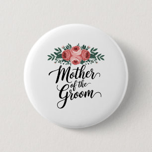 Blume Mutter der Polterabend Mama von der Erde Button