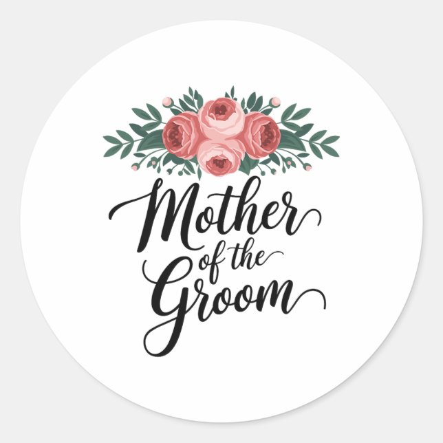 Blume Mutter der Polterabend Mama von der Erde Runder Aufkleber (Vorderseite)