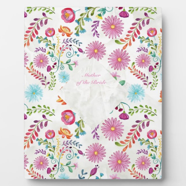 Blume Mutter eines Brautgeschenks - individuell an Fotoplatte (Vorderseite)