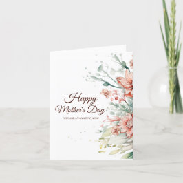 Blume Muttertag Dankeskarte