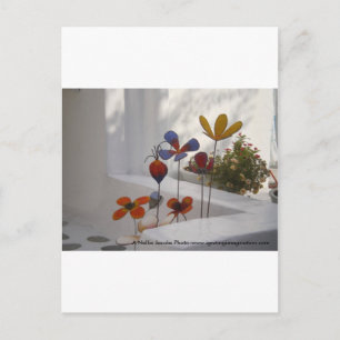 Blume-Mykonos, Griechenland Postkarte