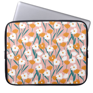 Blume nahtlos Muster Hintergrund, Druck p Laptopschutzhülle