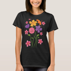 Blume Natur Blossoms Botanik Garten Wildblume Bo T-Shirt