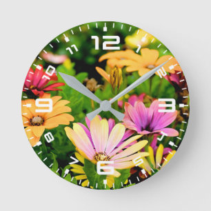 Blume Natur Runde Wanduhr