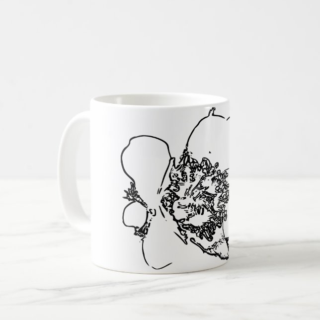 Blume Naturkunde Kaffeetasse (Vorderseite Links)