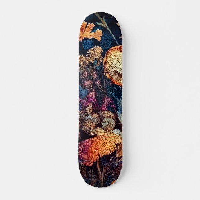 Blume Naturkunst Skateboard (Vorne)