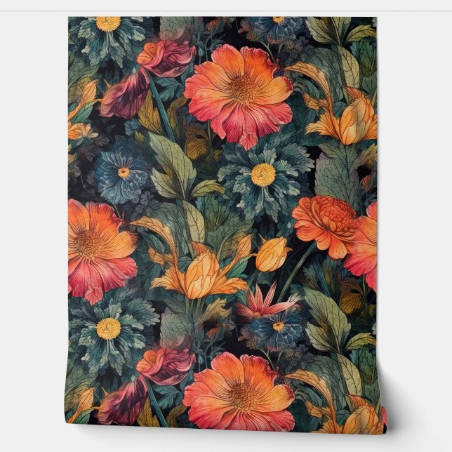 Blume Naturkunst Tapete (Abrollen)