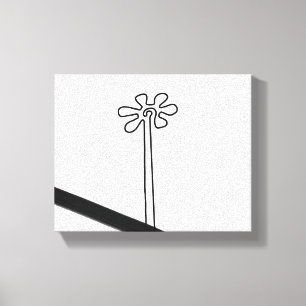 Blume Nazca Peru antikes idol Geoglyph Symbol Inn Leinwanddruck