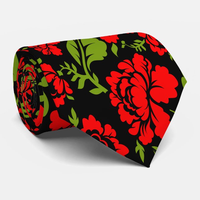 Blume Neck Tie Krawatte (Gerollt)