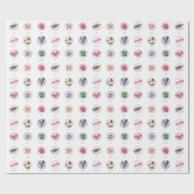 Blume Neuenglands Geschenkpapier (Flach)