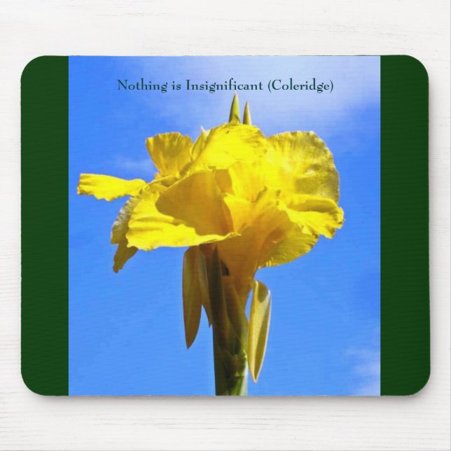 Blume, nichts ist unbedeutend (Coleridge) Mousepad (Vorne)