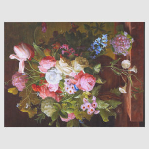 Blume noch Leben der Rose Tulippen und Hyazinthen Seidenpapier