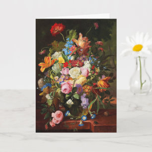 Blume noch Leben der Rose Tulpen und Nelken Karte