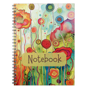 Blume-Notebook Notizblock