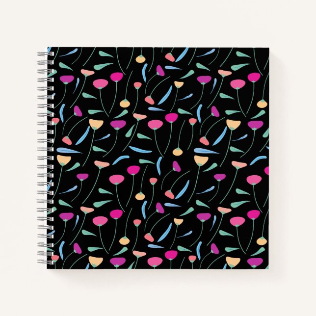 Blume-Notebook Notizbuch (Vorderseite)