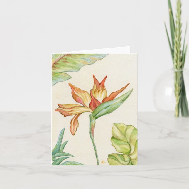 Blume Notecard Karte (Vorderseite)