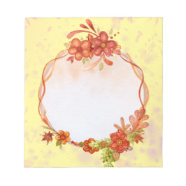 Blume Notepad Notizblock