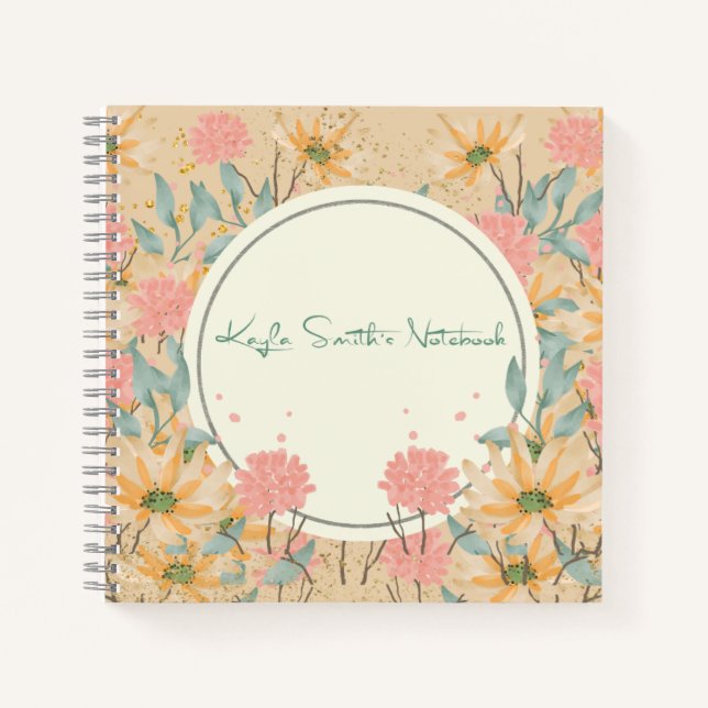 Blume Notizbuch (Vorderseite)