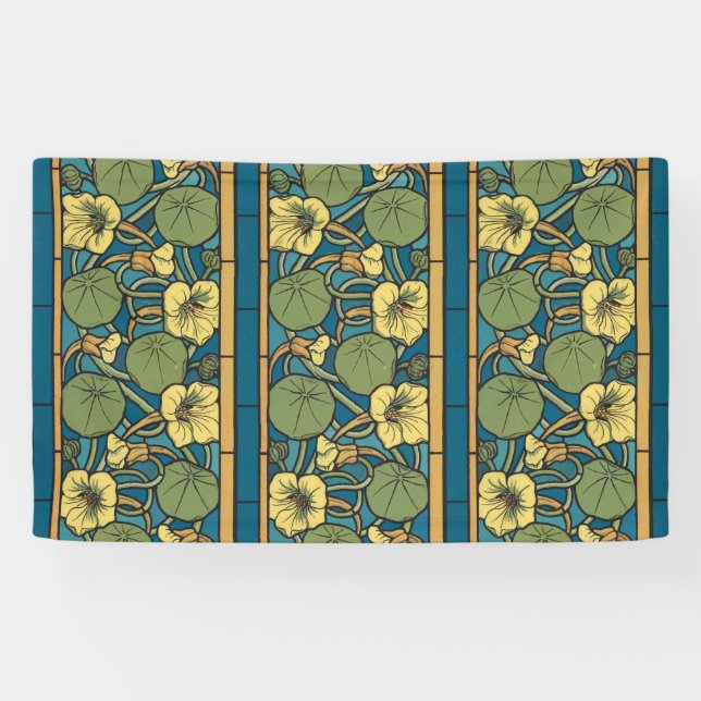 Blume Nouveau Pattern Banner (Horizontal)