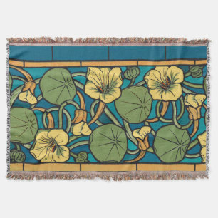 Blume Nouveau Pattern Decke