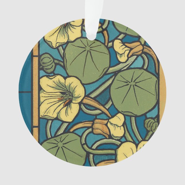 Blume Nouveau Pattern Ornament (Vorderseite)