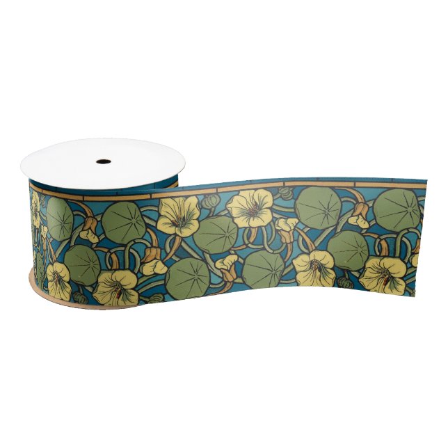 Blume Nouveau Pattern Satinband (Spule)