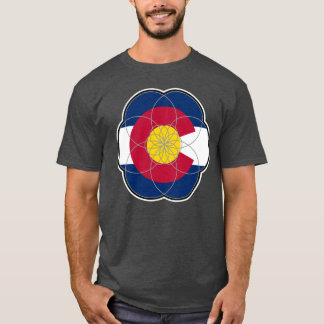 Blume of Life 051725 07 Colorado Flag Ikonographie T-Shirt