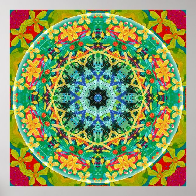Blume of Life Mandala 10 Poster (Vorne)