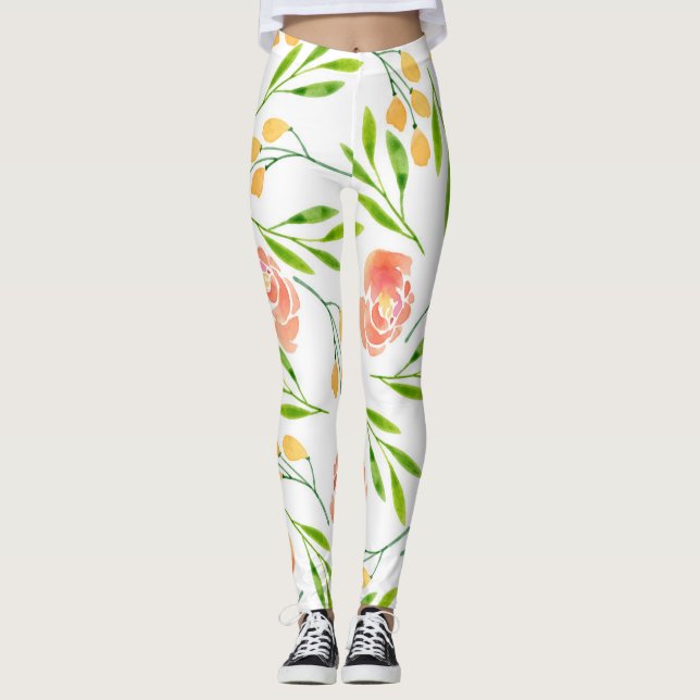 Blume Ohren Leggings (Vorderseite)