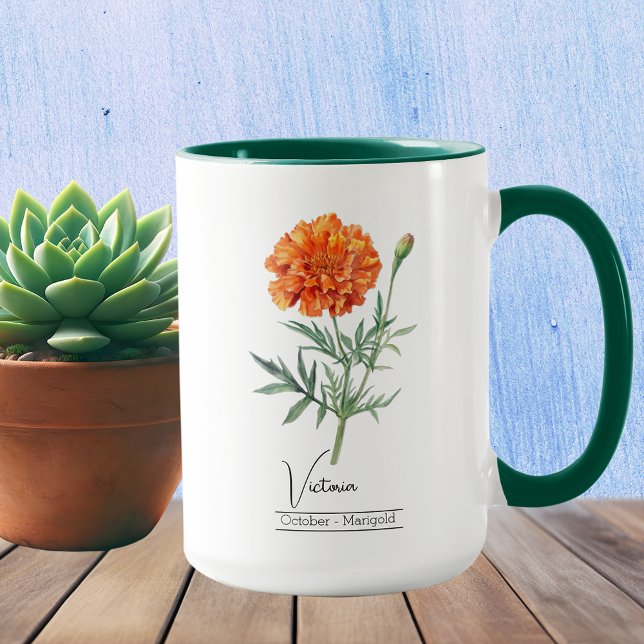 Blume Oktober Marigold Tasse (Von Creator hochgeladen)