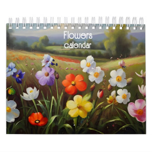 Blume Ölmalerei Kalender