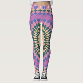 Blume optischer Effekte Leggings