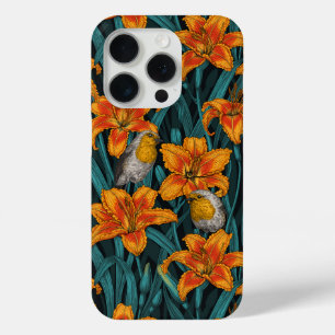 Blume, orange und blau Case-Mate iPhone hülle
