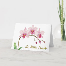 Blume Orchid Karte