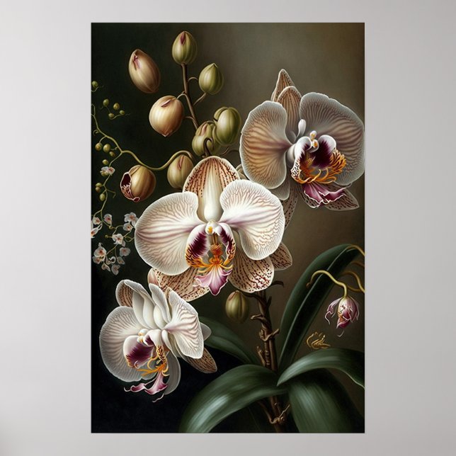 Blume Orchideen Poster (Vorne)