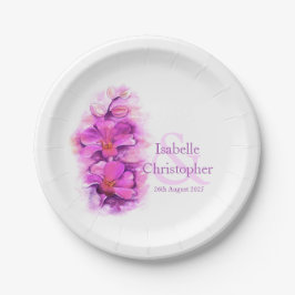 Blume-Orchideen-Teller Pappteller