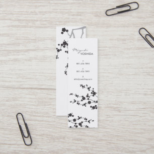 Blume Orientalischer Zen Mini Visitenkarte