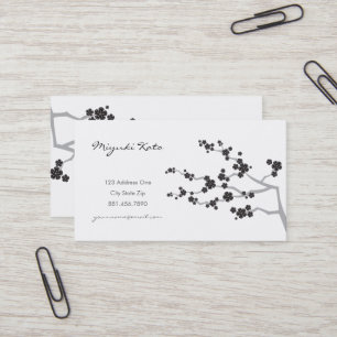 Blume Orientalischer Zen Visitenkarte