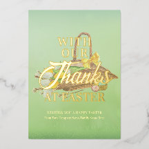 Blume Ostern Korb Grün Dank Ostern Business