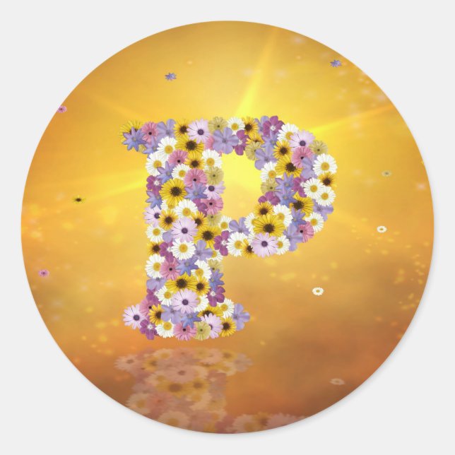 BLUME P RUNDER AUFKLEBER (Vorderseite)