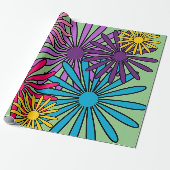 Blume Packpapier (Ungerollt)