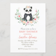 Blume Panda für Babydusche