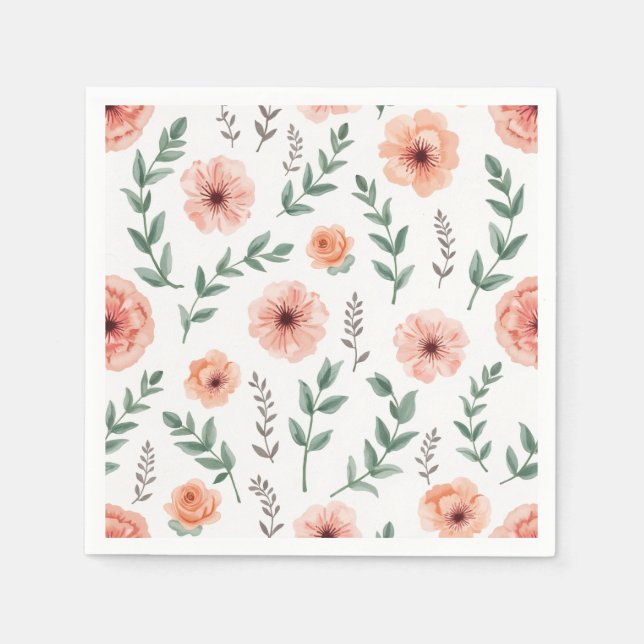 Blume Paper Napkin Serviette (Vorderseite)