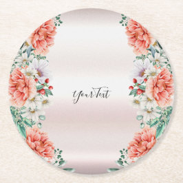 Blume Papier für Wasserfarben Untersetzer