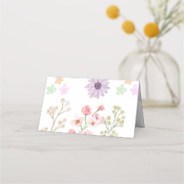 Blume-Papierfaltenkarte - Platzkarte