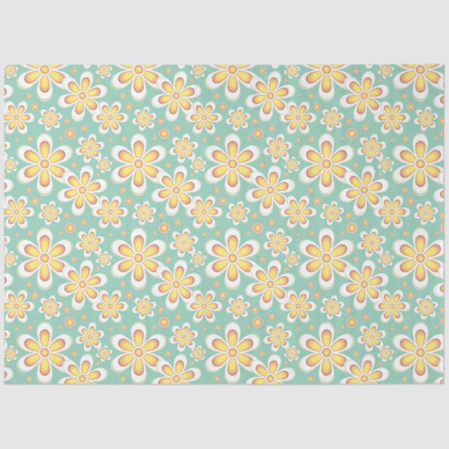 Blume-Papiertaschentuch Seidenpapier (Vorderseite)